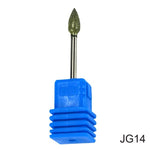 Diamond Drill Bit 17 Type 3/32'' Milling Manicure Cutter for Pedicure Electric Machine Device Tool Nail Art Burr Drill CHJG01-17