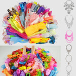 Hot Sell 26 Item/Set Accessories=10PCS Mix Sorts Beautiful Clothes Fashion Dress+6Plastic Necklace+10 Pair Shoes for Barbie doll