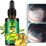 Hot Sales Unisex Anti Hair Loss Treatment Serum Ginger Extract Hair Regrowth Organic Beard Oil Growing Men Women Hair Care #719